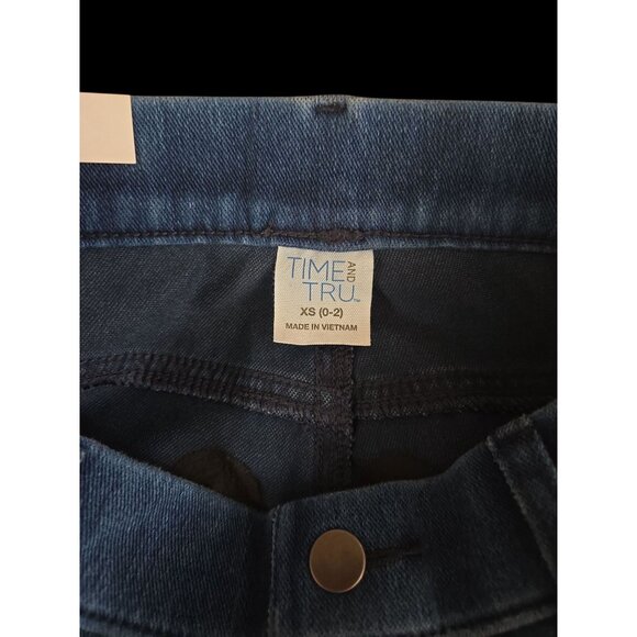 NWT Time and Tru Women's High Rise Denim Jeggings Size XS - Waist 26" - Picture 4 of 5